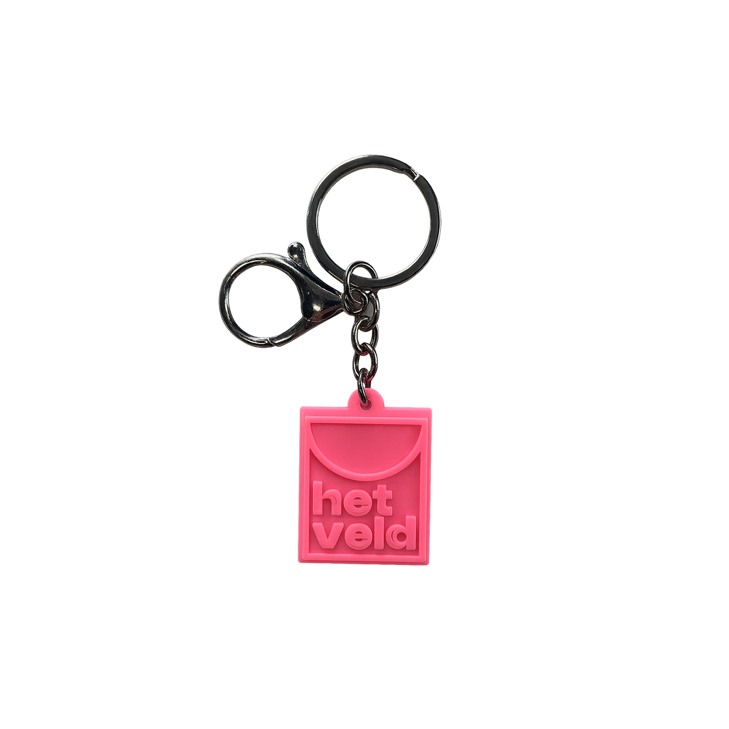 het veld Logo Keychain Pill Pink