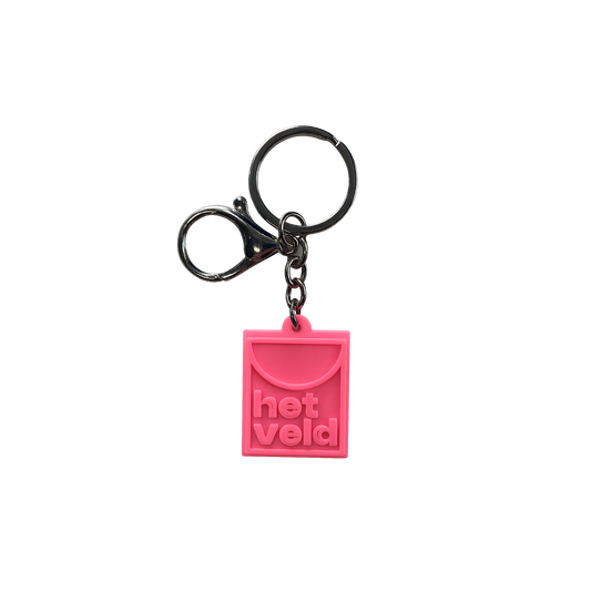 het veld Logo Keychain Pill Pink